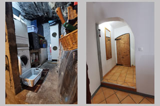 Entrée et vestiaire du rez-de-chaussée - maison familiale à Saint Jean de Serres